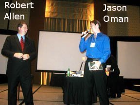 Jason on stage w Robert Allen